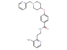N-[2-(3-methyl-2-pyridinyl)ethyl]-4-{[1-(2-pyridinylmethyl)-4-piperidinyl]oxy}benzamide