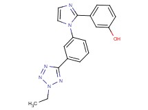 3-{1-[3-(2-ethyl-2H-tetrazol-5-yl)phenyl]-1H-imidazol-2-yl}phenol