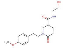 N-(2-hydroxyethyl)-1-[2-(4-methoxyphenyl)ethyl]-6-oxo-3-piperidinecarboxamide