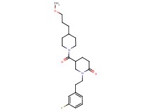 1-[2-(3-fluorophenyl)ethyl]-5-{[4-(3-methoxypropyl)-1-piperidinyl]carbonyl}-2-piperidinone