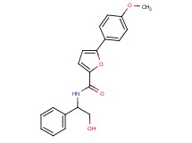 N-(2-hydroxy-1-phenylethyl)-5-(4-methoxyphenyl)-2-furamide