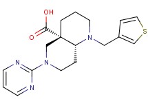 (4aS*,8aR*)-6-(2-pyrimidinyl)-1-(3-thienylmethyl)octahydro-1,6-naphthyridine-4a(2H)-carboxylic acid