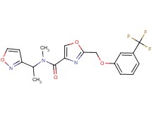 N-[1-(3-isoxazolyl)ethyl]-N-methyl-2-{[3-(trifluoromethyl)phenoxy]methyl}-1,3-oxazole-4-carboxamide