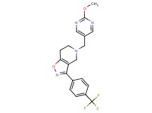 5-[(2-methoxypyrimidin-5-yl)methyl]-3-[4-(trifluoromethyl)phenyl]-4,5,6,7-tetrahydroisoxazolo[4,5-c]pyridine