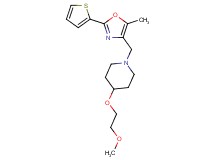 4-(2-methoxyethoxy)-1-{[5-methyl-2-(2-thienyl)-1,3-oxazol-4-yl]methyl}piperidine