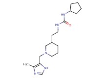 N-cyclopentyl-N'-(2-{1-[(4-methyl-1H-imidazol-5-yl)methyl]piperidin-3-yl}ethyl)urea