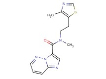 N-methyl-N-[2-(4-methyl-1,3-thiazol-5-yl)ethyl]imidazo[1,2-b]pyridazine-3-carboxamide