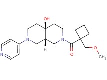 (4aS*,8aS*)-2-{[1-(methoxymethyl)cyclobutyl]carbonyl}-7-pyridin-4-yloctahydro-2,7-naphthyridin-4a(2H)-ol