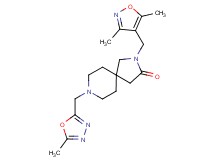 2-[(3,5-dimethylisoxazol-4-yl)methyl]-8-[(5-methyl-1,3,4-oxadiazol-2-yl)methyl]-2,8-diazaspiro[4.5]decan-3-one