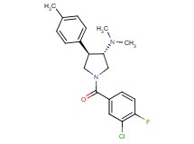 (3S*,4R*)-1-(3-chloro-4-fluorobenzoyl)-N,N-dimethyl-4-(4-methylphenyl)-3-pyrrolidinamine