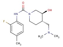 (3S*,4S*)-4-[(dimethylamino)methyl]-N-(2-fluoro-4-methylphenyl)-3-hydroxypiperidine-1-carboxamide