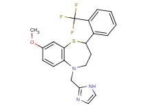 5-(1H-imidazol-2-ylmethyl)-8-methoxy-2-[2-(trifluoromethyl)phenyl]-2,3,4,5-tetrahydro-1,5-benzothiazepine