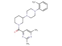 2,4-dimethyl-6-({3-[4-(2-methylphenyl)-1-piperazinyl]-1-piperidinyl}carbonyl)pyrimidine