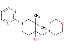 3,3-dimethyl-4-(morpholin-4-ylmethyl)-1-pyrimidin-2-ylpiperidin-4-ol