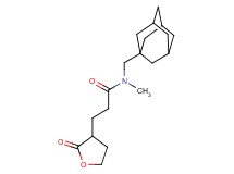 N-(1-adamantylmethyl)-N-methyl-3-(2-oxotetrahydrofuran-3-yl)propanamide