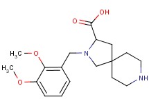 2-(2,3-dimethoxybenzyl)-2,8-diazaspiro[4.5]decane-3-carboxylic acid