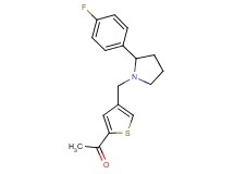 1-(4-{[2-(4-fluorophenyl)pyrrolidin-1-yl]methyl}-2-thienyl)ethanone