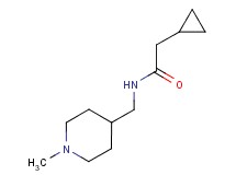 2-cyclopropyl-N-[(1-methylpiperidin-4-yl)methyl]acetamide