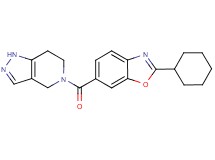 5-[(2-cyclohexyl-1,3-benzoxazol-6-yl)carbonyl]-4,5,6,7-tetrahydro-1H-pyrazolo[4,3-c]pyridine