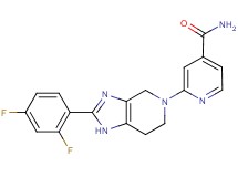 2-[2-(2,4-difluorophenyl)-1,4,6,7-tetrahydro-5H-imidazo[4,5-c]pyridin-5-yl]isonicotinamide