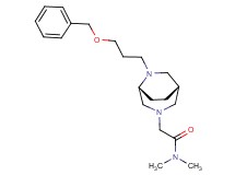 2-{(1S*,5R*)-6-[3-(benzyloxy)propyl]-3,6-diazabicyclo[3.2.2]non-3-yl}-N,N-dimethylacetamide