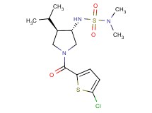 N'-{(3S*,4R*)-1-[(5-chloro-2-thienyl)carbonyl]-4-isopropylpyrrolidin-3-yl}-N,N-dimethylsulfamide