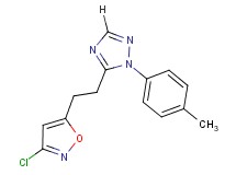 5-[2-(3-chloroisoxazol-5-yl)ethyl]-1-(4-methylphenyl)-1H-1,2,4-triazole