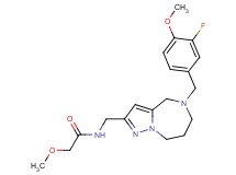 N-{[5-(3-fluoro-4-methoxybenzyl)-5,6,7,8-tetrahydro-4H-pyrazolo[1,5-a][1,4]diazepin-2-yl]methyl}-2-methoxyacetamide
