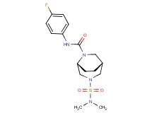 (1R*,5R*)-3-[(dimethylamino)sulfonyl]-N-(4-fluorophenyl)-3,6-diazabicyclo[3.2.2]nonane-6-carboxamide
