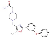 2-(4-{[5-methyl-2-(3-phenoxyphenyl)-1,3-oxazol-4-yl]methyl}piperazin-1-yl)acetamide