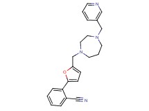 2-(5-{[4-(pyridin-3-ylmethyl)-1,4-diazepan-1-yl]methyl}-2-furyl)benzonitrile