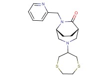 (1S*,5R*)-3-(1,4-dithiepan-6-yl)-6-(2-pyridinylmethyl)-3,6-diazabicyclo[3.2.2]nonan-7-one