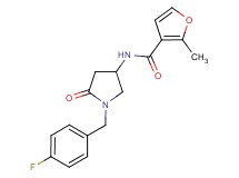 N-[1-(4-fluorobenzyl)-5-oxo-3-pyrrolidinyl]-2-methyl-3-furamide