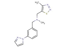 N-methyl-1-(4-methyl-1,2,3-thiadiazol-5-yl)-N-[3-(1H-pyrazol-1-yl)benzyl]methanamine