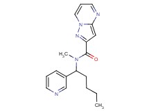 N-methyl-N-(1-pyridin-3-ylpentyl)pyrazolo[1,5-a]pyrimidine-2-carboxamide