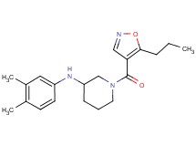 N-(3,4-dimethylphenyl)-1-[(5-propyl-4-isoxazolyl)carbonyl]-3-piperidinamine