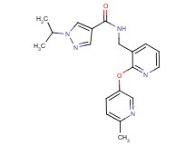 1-isopropyl-N-({2-[(6-methyl-3-pyridinyl)oxy]-3-pyridinyl}methyl)-1H-pyrazole-4-carboxamide