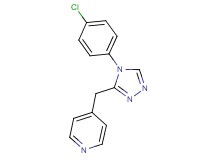 4-{[4-(4-chlorophenyl)-4H-1,2,4-triazol-3-yl]methyl}pyridine