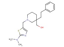 [1-{[2-(dimethylamino)-1,3-thiazol-5-yl]methyl}-3-(2-phenylethyl)-3-piperidinyl]methanol