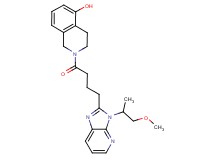 2-{4-[3-(2-methoxy-1-methylethyl)-3H-imidazo[4,5-b]pyridin-2-yl]butanoyl}-1,2,3,4-tetrahydroisoquinolin-5-ol