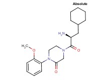 4-(3-cyclohexyl-L-alanyl)-1-(2-methoxyphenyl)-2-piperazinone