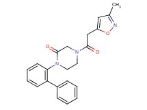 1-(2-biphenylyl)-4-[(3-methyl-5-isoxazolyl)acetyl]-2-piperazinone