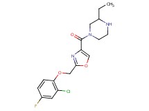 1-({2-[(2-chloro-4-fluorophenoxy)methyl]-1,3-oxazol-4-yl}carbonyl)-3-ethylpiperazine