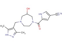 5-({4-[(3,5-dimethyl-1H-pyrazol-4-yl)methyl]-6-hydroxy-1,4-diazepan-1-yl}carbonyl)-1H-pyrrole-3-carbonitrile