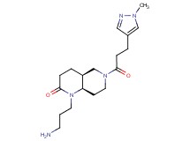 rel-(4aS,8aR)-1-(3-aminopropyl)-6-[3-(1-methyl-1H-pyrazol-4-yl)propanoyl]octahydro-1,6-naphthyridin-2(1H)-one hydrochloride