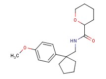 N-{[1-(4-methoxyphenyl)cyclopentyl]methyl}tetrahydro-2H-pyran-2-carboxamide