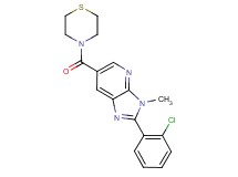 2-(2-chlorophenyl)-3-methyl-6-(thiomorpholin-4-ylcarbonyl)-3H-imidazo[4,5-b]pyridine