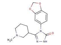 4-(1,3-benzodioxol-5-yl)-5-(1-methylpiperidin-3-yl)-2,4-dihydro-3H-1,2,4-triazol-3-one