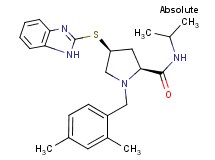 (4S)-4-(1H-benzimidazol-2-ylthio)-1-(2,4-dimethylbenzyl)-N-isopropyl-L-prolinamide