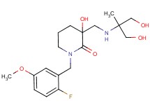 1-(2-fluoro-5-methoxybenzyl)-3-hydroxy-3-({[2-hydroxy-1-(hydroxymethyl)-1-methylethyl]amino}methyl)piperidin-2-one